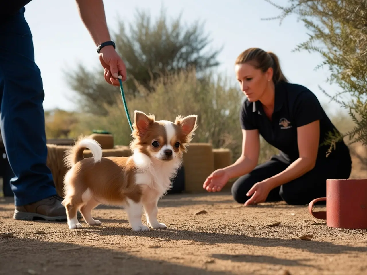 Default_Chihuahua_training_scene_unfolds_where_a_trainer_and_a_1-min